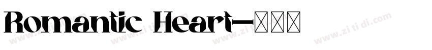 Romantic Heart字体转换
